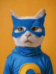 Superhero Pause: Cat in Costume