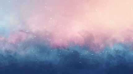 Soft pastel hues melt into each other resembling a watercolor painting as a sprinkling of stars le in the distance in this dreamy Midnight Mirage background. .