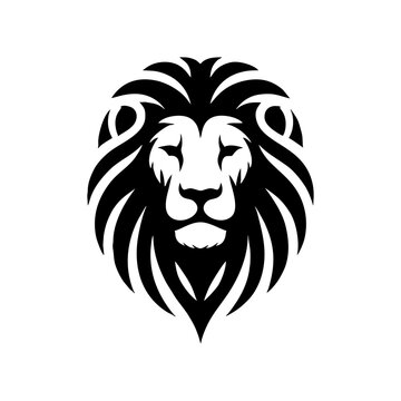 lion head face silhouette png vector svg