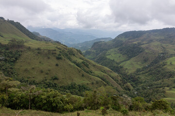 Naklejka premium landscape with clouds