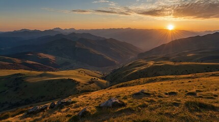 Mountain View,Sun Rise,Sun