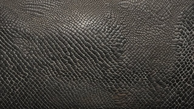 Grey and black python, snake or reptile skin background. King snake scale metallic texture, pattern for banner, wallpaper, poster. Snake as a Symbol of the year 2025. 