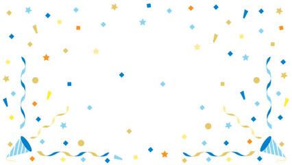 クラッカーと紙吹雪　アスペクト比16：9バージョン