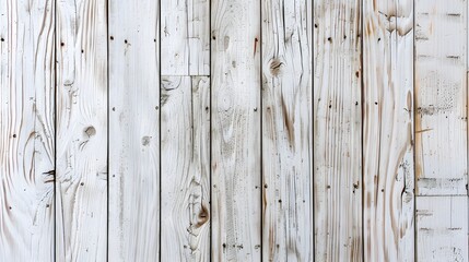 Fototapeta premium white wood texture background, top view wooden plank panel. 