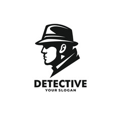Detective logo vector. EPS 10 editable vector