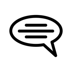 Bubble speech icon template