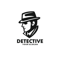 Detective logo vector. EPS 10 editable vector