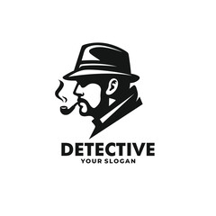Detective logo vector. EPS 10 editable vector