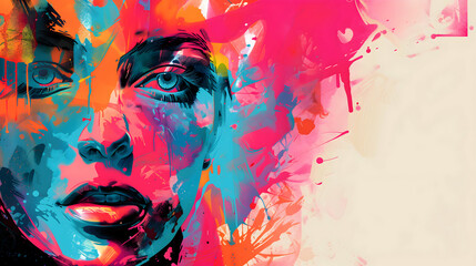 Colorful Abstract Portrait