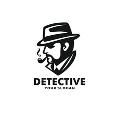 Detective logo vector. EPS 10 editable vector