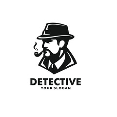 Detective logo vector. EPS 10 editable vector