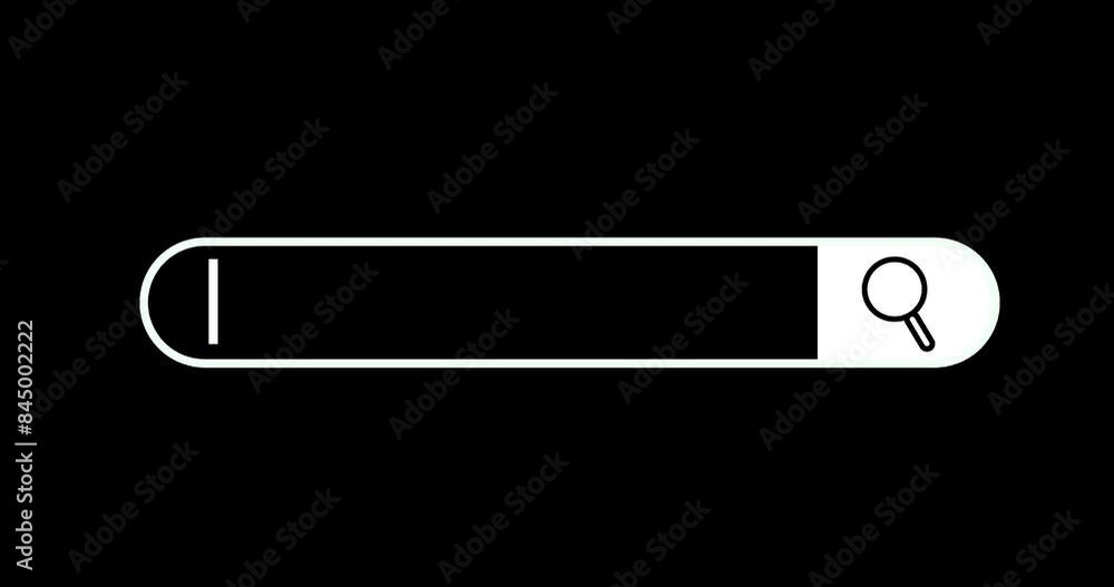 Poster Web, navigation and search bar with URL for research, query or question in FAQ on a black background. Website, find or browser with blank tab for inquiry, lookup link or mockup for browsing internet