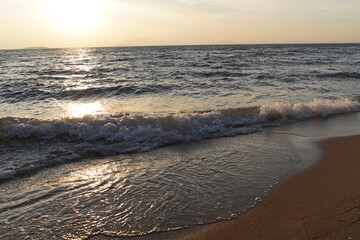 Sunset on Ribeirão Beach on Florianópolis Island