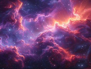 Cosmic Nebula in Deep Space