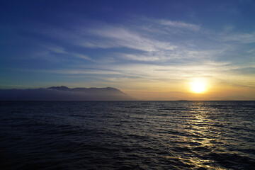 Sunset on Ribeir&atilde;o Beach on Florian&oacute;polis Island