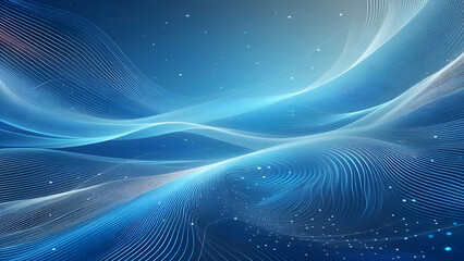 Abstract background a blue wavy lines in a blue background
