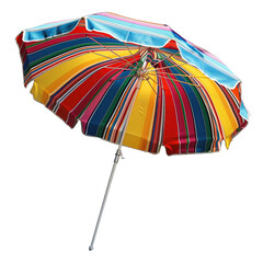 Colorful beach umbrella summer furniture