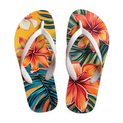 Pair of summer flip-flops PNG