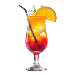 Vibrant cocktail drink theme summer and isolated on a white background PNG