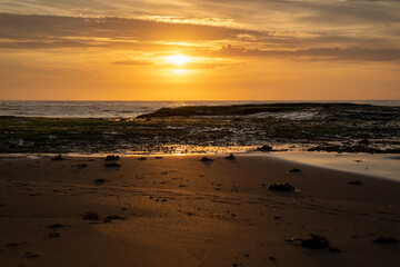 Sunrise at the beach on a summers morning