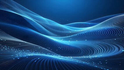 Abstract background a blue wavy lines in a blue background