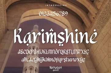 Elegant and luxury Arabic style font for Ramadhan