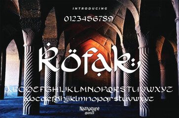 Elegant and luxury Arabic style font for Ramadhan