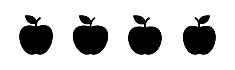 Apple icon set. Apple vector icon. apple symbols for your web design.