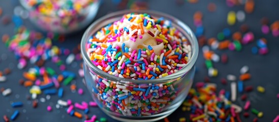 Colorful Sprinkles: A Fun Addition for Decorating Cakes or Topping Ice Cream
