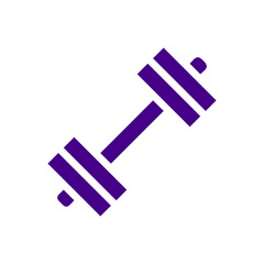 Sport fitness icon solid purple black