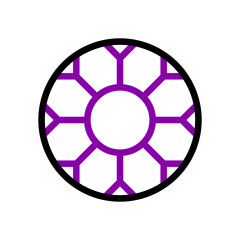 Sport fitness icon duocolor pink black