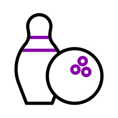 Sport fitness icon duocolor pink black