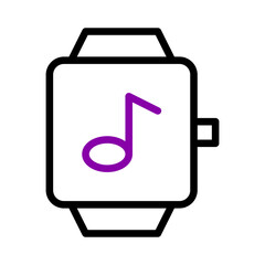 Sport fitness icon duocolor pink black