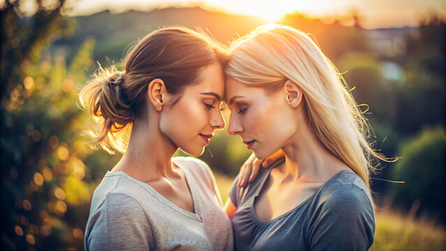 Loving couple enjoying a summer day in the park