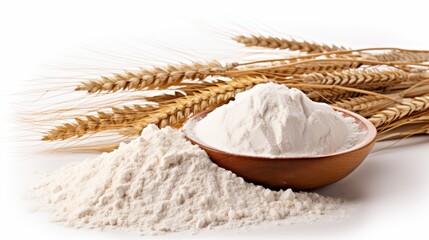 Flour clipart, isolated on white background