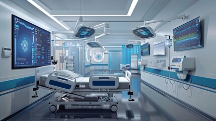Innovative Smart Hospital Technology with Advanced Medical Equipment and Integrated Systems for Enhanced Patient Care and Efficiency