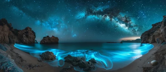 Starry Night Over Luminous Beach © jirayut