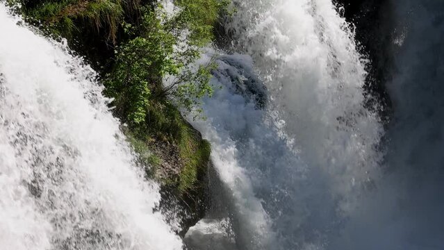 Traunfall, River Traun, Roitham am Traunfall, Traunviertel, Upper Austria, Austria, Europe