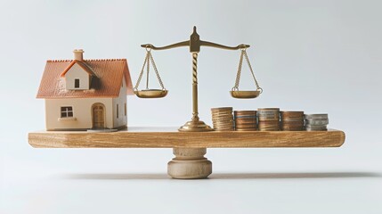 Balancing Home and Wealth Concept