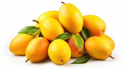 Mangoes clipart, isolated on white background