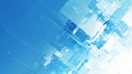 Fototapeta premium Abstract Blue and White Geometric Pattern