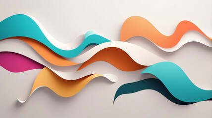 abstract background lines and wavy shapes