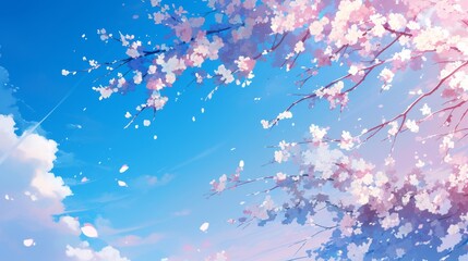 Cherry Blossoms in the Sky