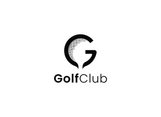 Fototapeta premium Golf club emblem logotype template vector Design Illustration. Golf club logo design