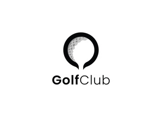 Golf club emblem logotype template vector Design Illustration. Golf club logo design