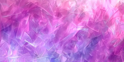 Fototapeta premium Vibrant Multicolored Geometric Abstraction on Purple and Pink Gradient Background. Modern Art for Fashionable Decor and High-Definition Wallpaper.