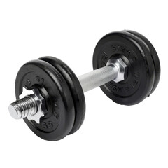 Naklejka premium dumbbells on transparent background, single object