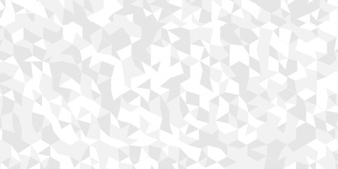 Fototapeta premium Abstract digital grid light pattern white Polygon Mosaic triangle Background, business and corporate background. Vector geometric technology gray and white triangle element light background.