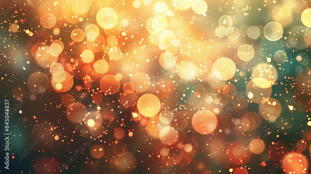 Poster festive holiday backdrop with sparkling lights enchanting bokeh view portfolio for more