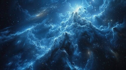 Shining brightly in the night sky, a celestial city: a beacon of hope for all who seek it